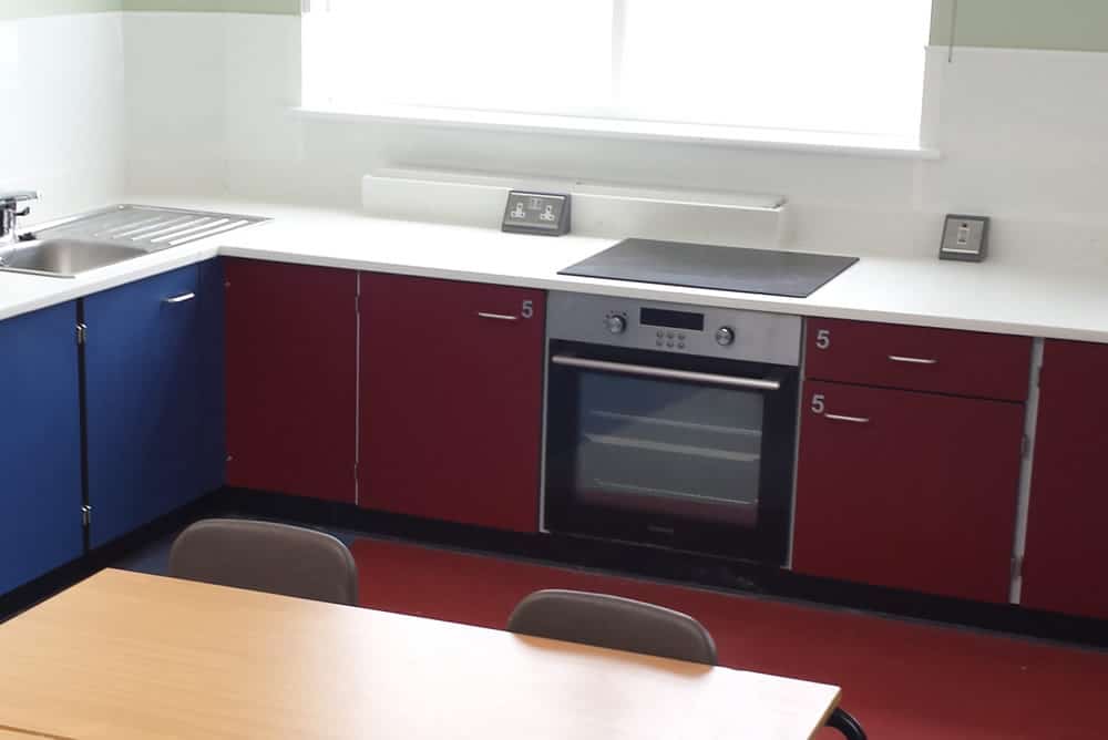 Food Technology Classroom Design with Cookers at lower height