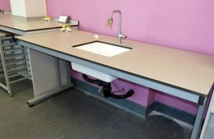 Special needs furniture for schools adjustable height table