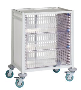 Klick Technology HTM71 Low Level Trolley with HTM71 Trays, HTM71 Baskets.