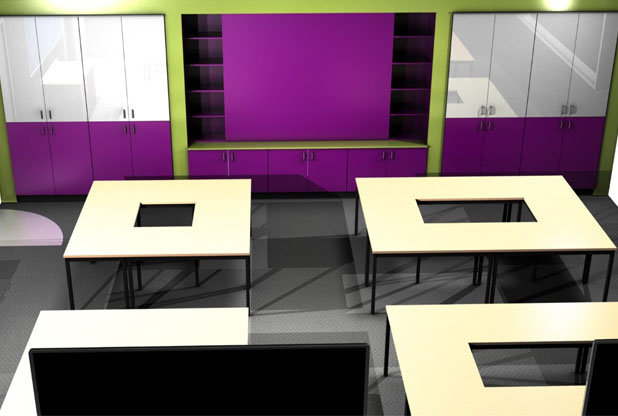 Penrice College storage wall 3D Visual