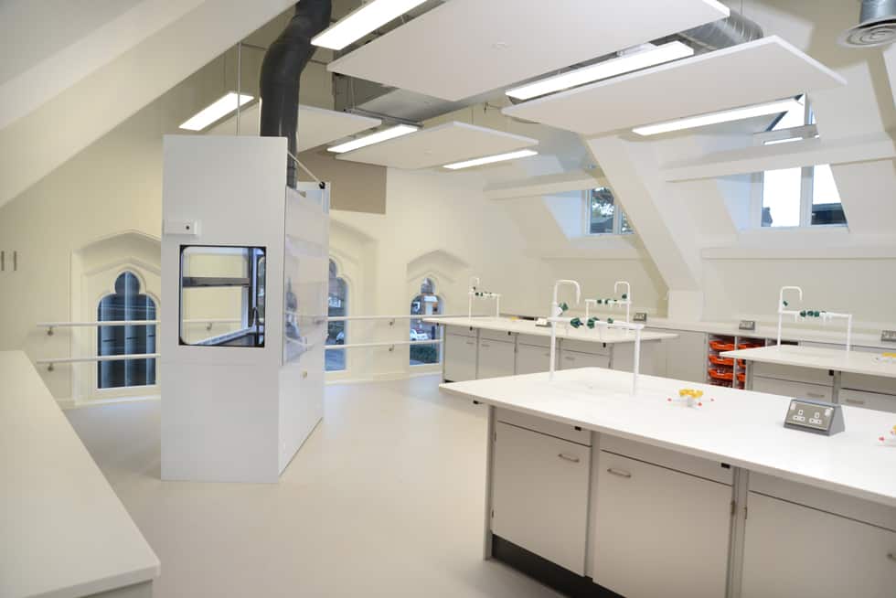 School science modern laboratory.