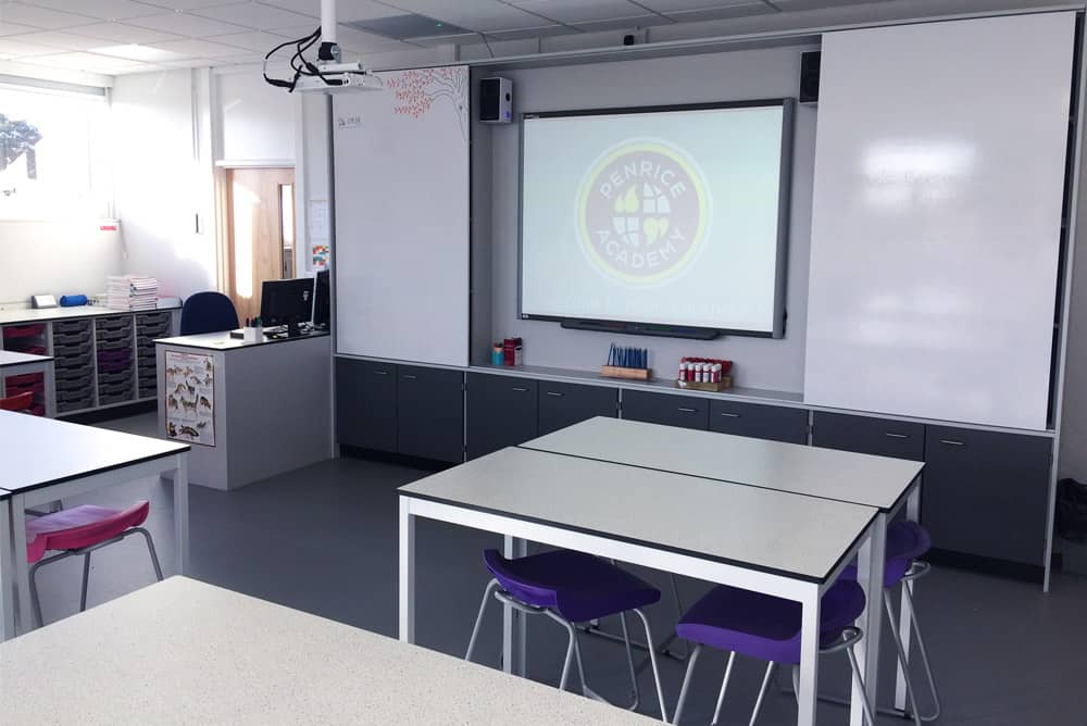 Penrice Academy Science Lab Teaching Wall