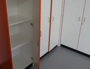The Lakes Food Technology room with tall storage unit