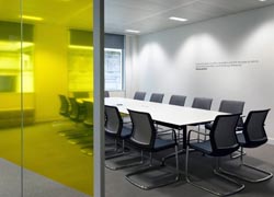 Partitioning design for laboratory offices