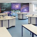 royal school laboratory refurbishment with separate practical and theory area