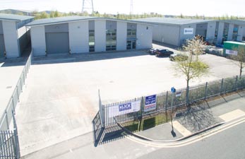 Biofortuna laboratory fit out empty warehouse