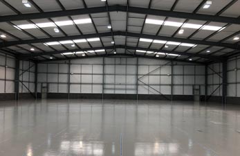 deeside empty warehouse before lab refurbishment