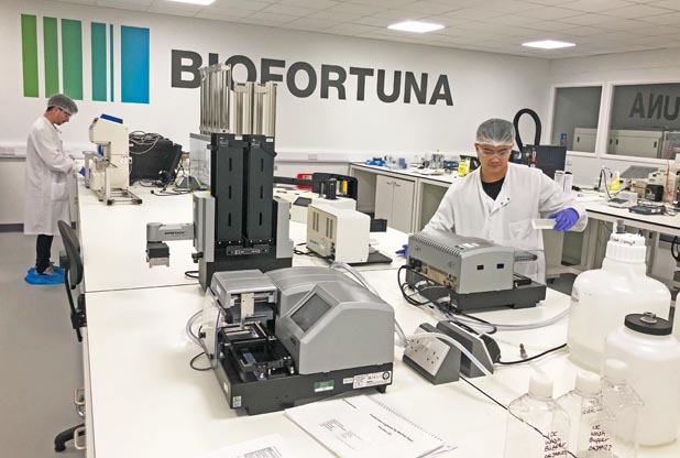 lab fit out for biofortuna deeside