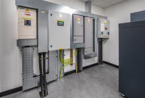 lab fit out showing electrical work