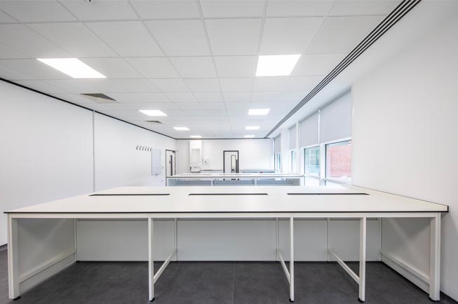installation of lab furniture for oxford biodynamics