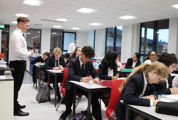 school science laboratory at st lawrence college kent