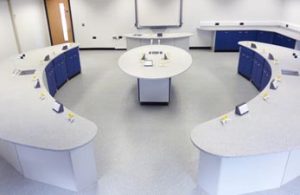 school lab in modular building