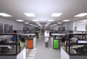 lab fit out layout cad