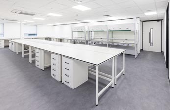 laboratory tables for aptamer fitout