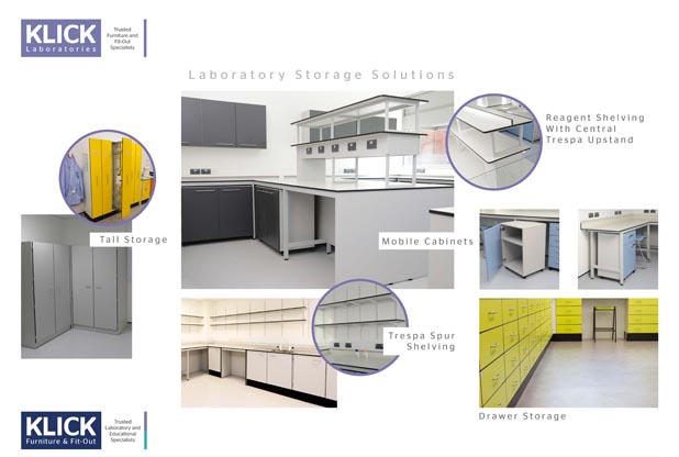 klick science lab storage furniture