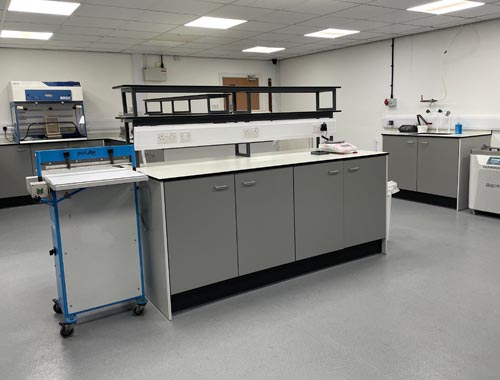 refurbishment of quality control lab