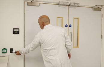 fob entry design for laboratory