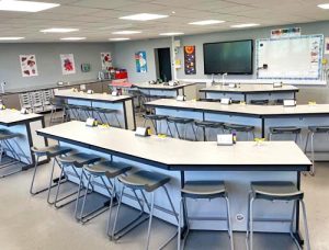 school refurbishment - physics lab layout