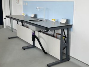 science laboratory with dda furniture