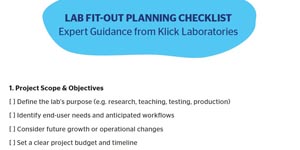 lab fit out planning checklist