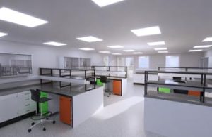laboratory fit out design visualisation