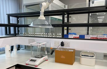 lab fitout localised fume extraction