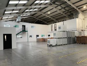 mezzanine fitout with new laboratories